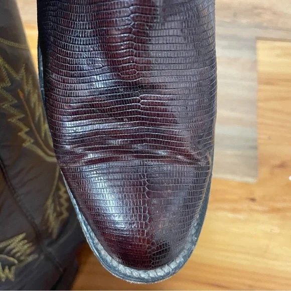 La Gran Bota men’s snakeskin leather western cowboy boots size 7 - Picture 12 of 12